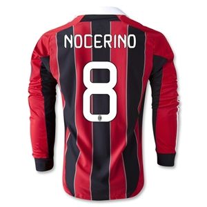adidas AC Milan 12/13 NOCERINO LS UCL Home Soccer Jersey