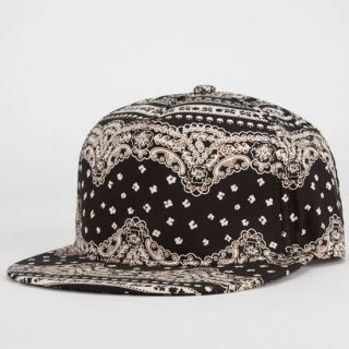 Bandana Womens Snapback Hat Black Combo One Size For Women 228661149