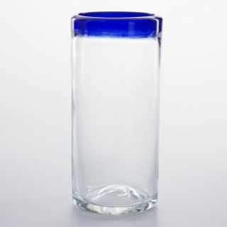 Blue Rocco Highball Glasses, Set of 4   World Market