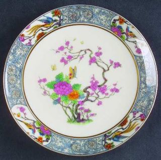 Lenox China Ming Birds (Newer,Cream,Gold Backstamp) Saucer for Cream Soup Bowl,