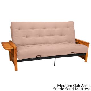 Bellevue With Retractable Tables Transitional style Full size Futon Sofa Sleeper Bed